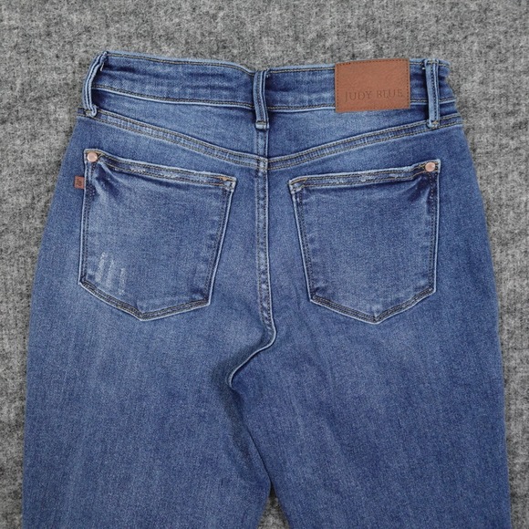 Judy Blue Jeans Womens‎ 3/26 Blue Denim JB82624DK Boyfriend Fit Stretch - Picture 4 of 10
